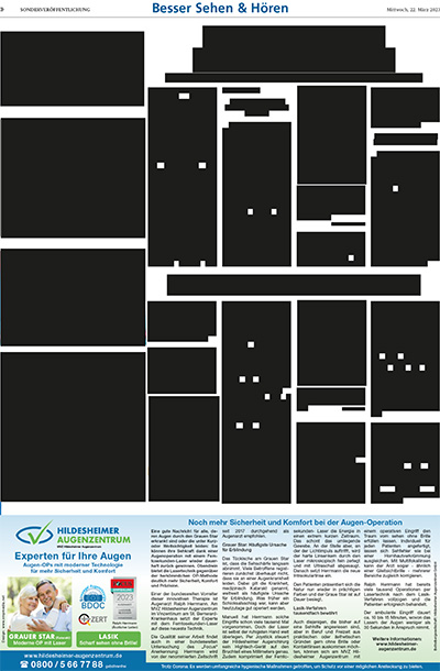 Noch mehr Sicherheit und Komfort bei der Augen-Operation